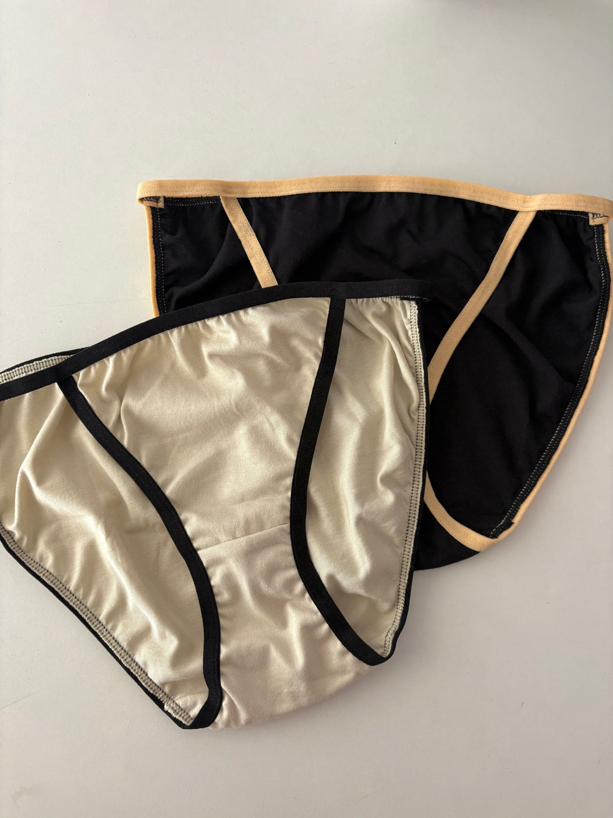 Mocha String Bikini Underwear Set, Pack of 2 | 100% cotton