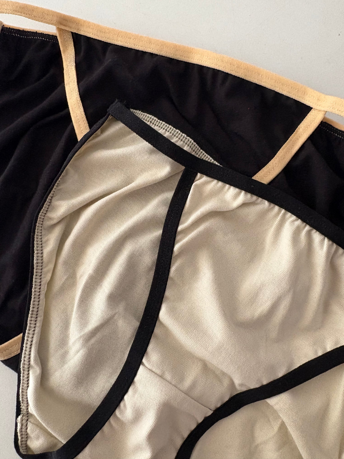 Mocha String Bikini Underwear Set, Pack of 2 | 100% cotton